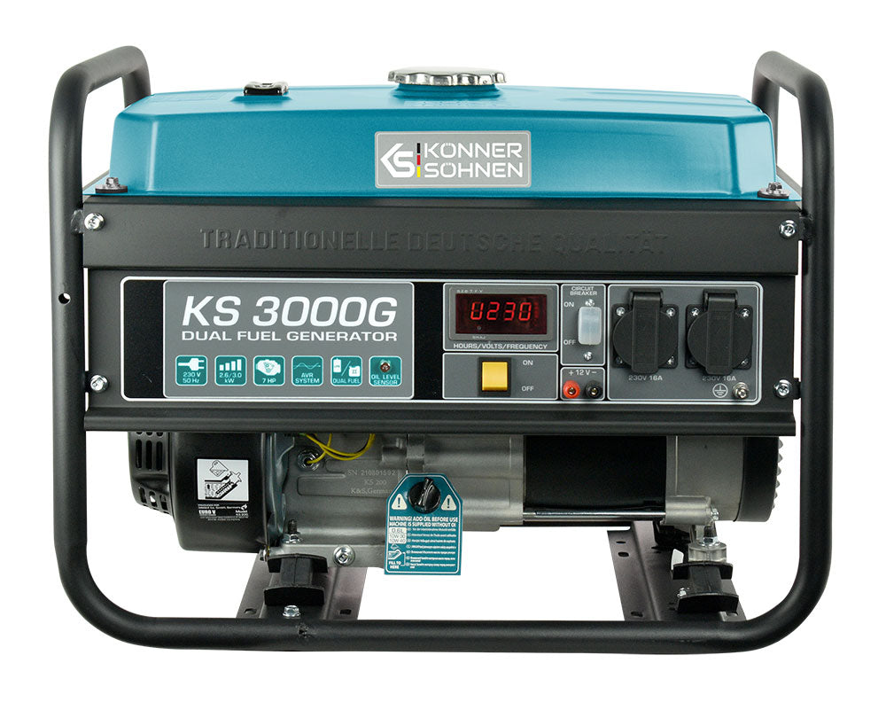 Groupe électrogène à essence/gaz "Könner & Söhnen" KS 3000G